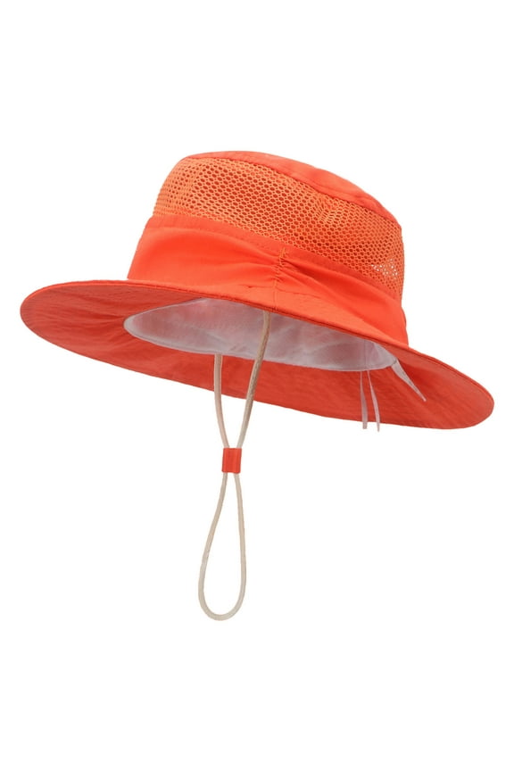 Boys Sun Hats For Kids Ages 4-8 Toddler Hats Girls 2T-4T Baseball Cap For Kids-Adjustable Cotton Golf Toddler Hat For Boys & Girls Orange