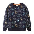 thumbnail image 1 of TSHXS Boys Sweater Boys Clothes Size 5 Boys' Crew Neck Long Sleeve Sweatshirt - Soft Pullover Sweaters For Youth Kids Boys & Girls Dark Blue 5-6 Years, 1 of 6
