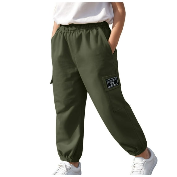 TSHXS Clothes For Teen Boys Size 7 Boys Clothes Boy'S Cargo Joggers Pants Youth Hiking Lightweight Pants For Sports Outdoor 8-9 Years