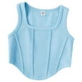 thumbnail image 1 of TSHXS Girls Tank Tops Crop Tops For Girls 10-12 Girls Dance Tank Top Crop Tank Top Sleeveless Dance Outfit For Ballet Wear Sky Blue 13-14 Years, 1 of 4