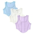 thumbnail image 1 of TSHXS Girls Tank Tops Girls Shirts Size 7-8 Girls Dance Tank Top Crop Tank Top Sleeveless Dance Outfit For Ballet Wear Purple 11-12 Years, 1 of 9