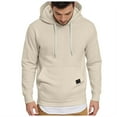 thumbnail image 1 of TSHXS Mens Hoodies Pullover Hoodie Men Mens Fashion Athletic Hoodies Sport Sweatshirt Solid Color Pullover XXXL, 1 of 6