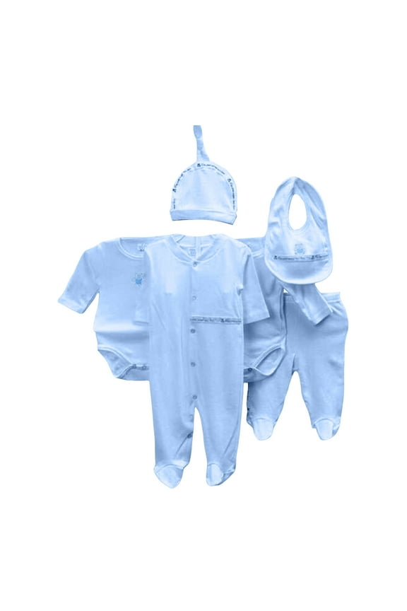 Girl Outfits Preemie Clothes Girl Unisex Boy Girl Layette Sets New Born Boy Girl Clothes Light Blue