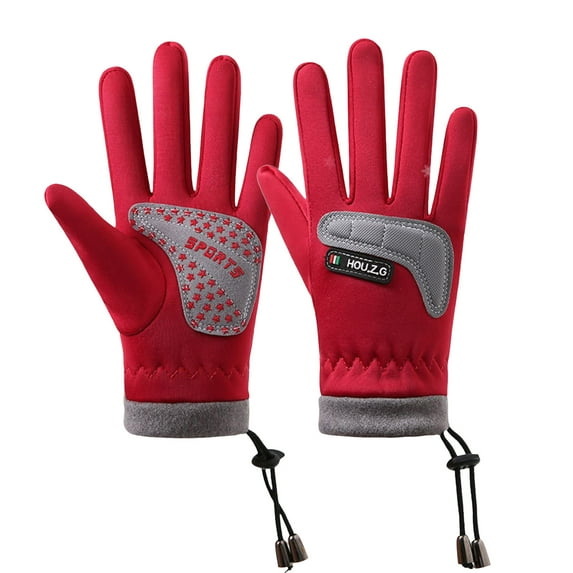 TSHXS Kids Gloves Winter Toddler Skis Kids Gloves Full Fingers Winter Gloves For Little Boys Girls Stretchy Warm Gloves 6.5-7cm/2.56-2.76''