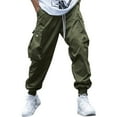 thumbnail image 1 of TSHXS Men Sweatpants Elastic Waist Pants Men Men'S Casual Cargo Sweatpants Waist Drawstring Joggers Hiking Pants For Men With Pockets XL, 1 of 3