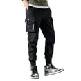 thumbnail image 1 of TSHXS Mens Joggers Black Sweatpants Men Men'S Open Bottom Sweatpants With Pockets, Relaxed Fit,Breathable XXL, 1 of 7