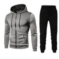 thumbnail image 1 of TSHXS Mens Outfits Men Track Suits 2 Piece Set Men'S Hoodie Tracksuit 2 Pieces Set Athletic Casual Hooded Sweatshirt And Joggers Set Sweatsuit Outfits XXL, 1 of 2