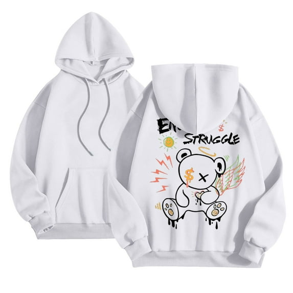 TSHXS Mens Sweatshirt Gray Hoodie Men Men'S Gym Workout Active Long Sleeve Pullover Lightweight Hoodie Casual Hooded Sweatshirts White L