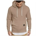 thumbnail image 1 of TSHXS Mens Sweatshirt Mens Hoodies Mens Fashion Athletic Hoodies Sport Sweatshirt Solid Color Pullover XL, 1 of 6