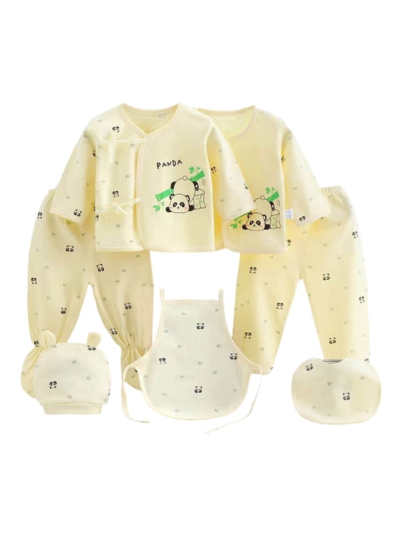 Clothes Layette Set Boy Unisex Boy Girl Layette Sets New Born Boy Girl Clothes Yellow