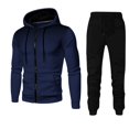 thumbnail image 1 of TSHXS Outfits For Men Sweat Suits For Men 2 Piece Men'S Hoodie Tracksuit 2 Pieces Set Athletic Casual Hooded Sweatshirt And Joggers Set Sweatsuit Outfits XXXL, 1 of 2
