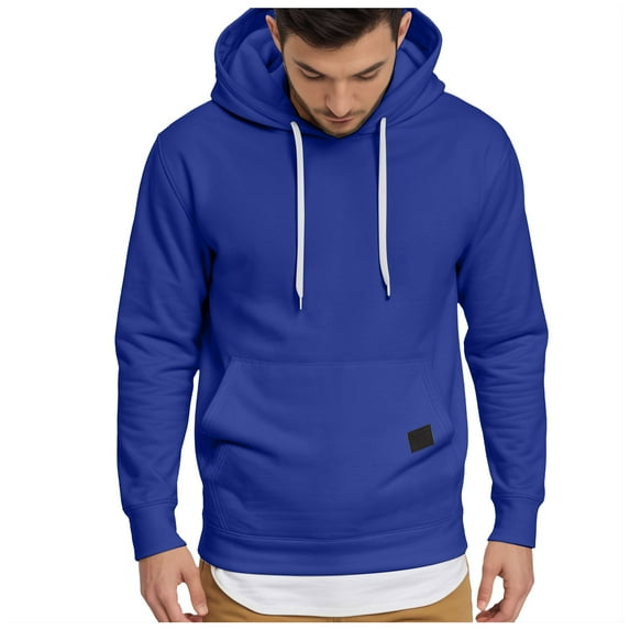TSHXS Purple Hoodie Men Hoodie Men Mens Fashion Athletic Hoodies Sport Sweatshirt Solid Color Pullover S