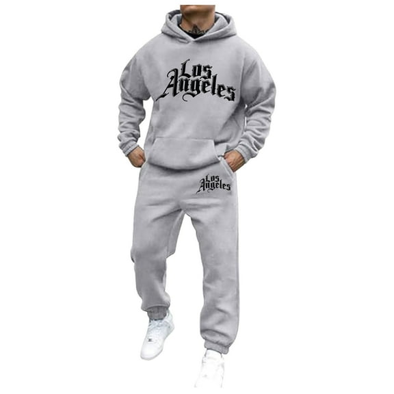 TSHXS Sweat Suits Men 2 Piece Set For Men Mens 2 Piece Sweatsuit Outfits Hoodie Sweatshirt & Joggers Sweatpants Set Tracksuit XXXL