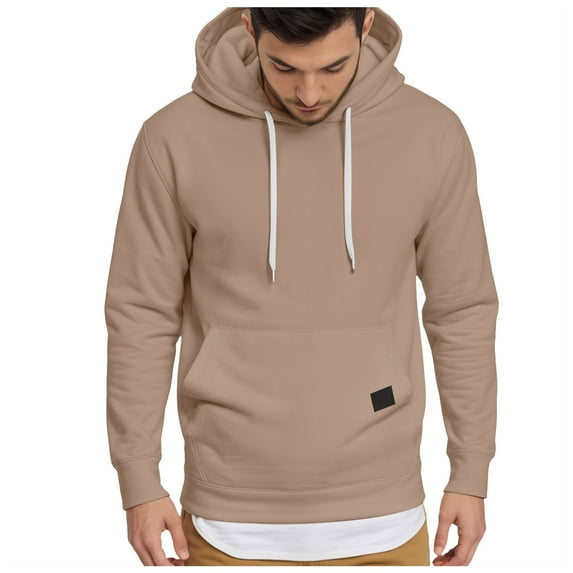 TSHXS Sweatshirts For Men Mens Hooded Sweatshirt Mens Fashion Athletic Hoodies Sport Sweatshirt Solid Color Pullover XL