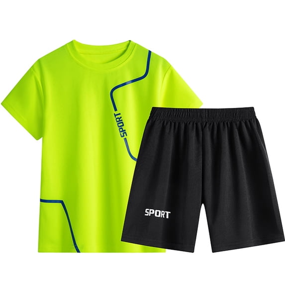 TSHXS Toddler Boy Clothes Boys Clothes Size 7 Boy Clothes Kids Boy'S Summer Outfits Shorts Sleeve Crewneck T Shirt Tops Tees Shorts Sets Boy'S