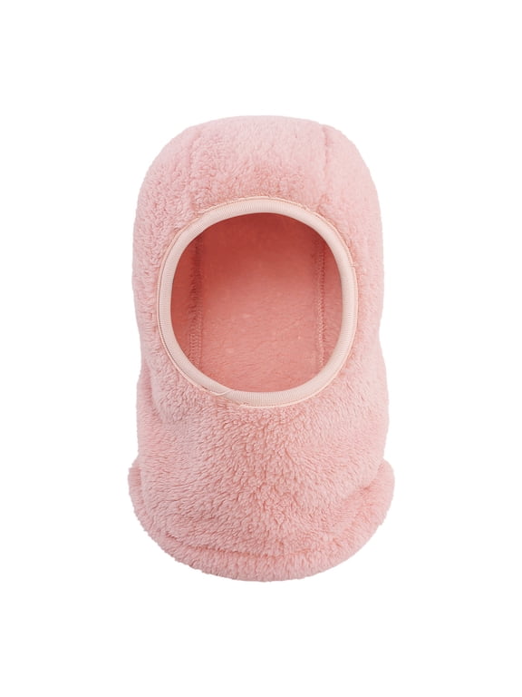 Toddler Hat Children Cozy Sherpa Fleece Balaclava Hood Hat Stretchy Wind Resistant Full Face Neck Cover