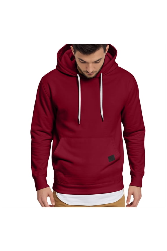 Winter Clothes For Men Mens Fall Clothes Men'S Hoodies Pullover Hooded Sweatshirt Midweight Athletic Hoodie For Men Long Sleeve Sweat Shirt With Pocket M