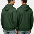 thumbnail image 1 of TSHXS Zip Up Hoodie for Men Long Sleeve Hooded Sweatshirt with Side Zipper Cutout Outerwear, 1 of 9