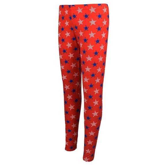 TSI Golf Ladies Star Me USA Leggings Red Large
