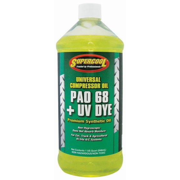 TSI Supercool 25145 PAO 68 Synthetic Lubricant Plus U/V Dye - 32 oz