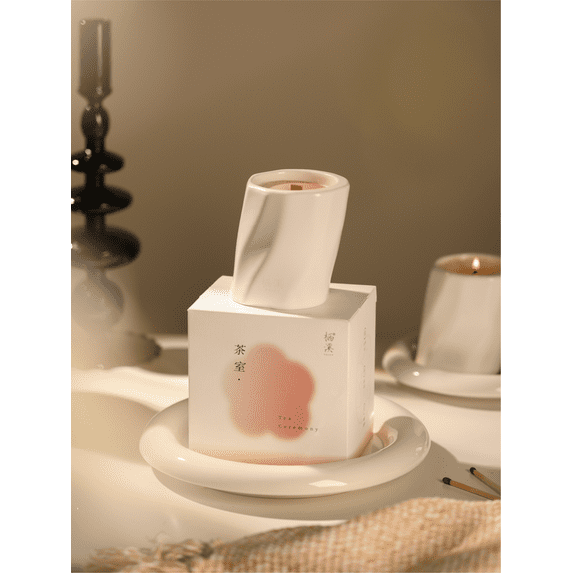 TSICY Wonderland Series Aromatherapy Candle for Home Scented- 20 Hour Burn-Sandalwood(Tea Ceremony)