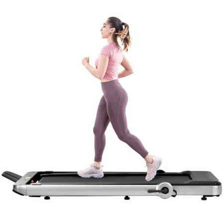 TSKER Folding Treadmill, Installation-Free Under Desk Electric Treadmill 2.5HP, with Bluetooth APP and speaker, Remote Control, Display, Walking Jogging Running Machine