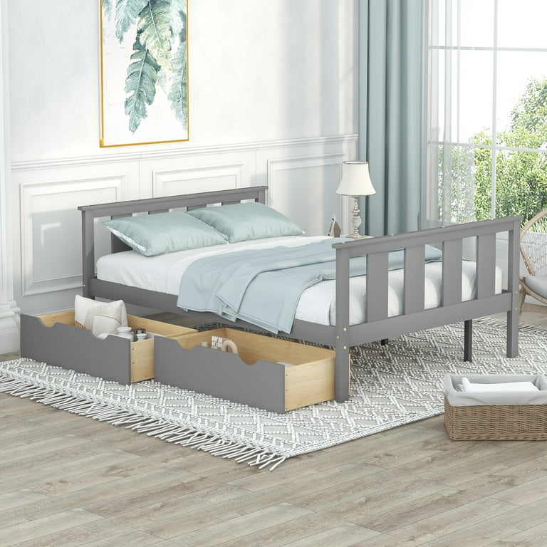 Platform bed on sale walmart full