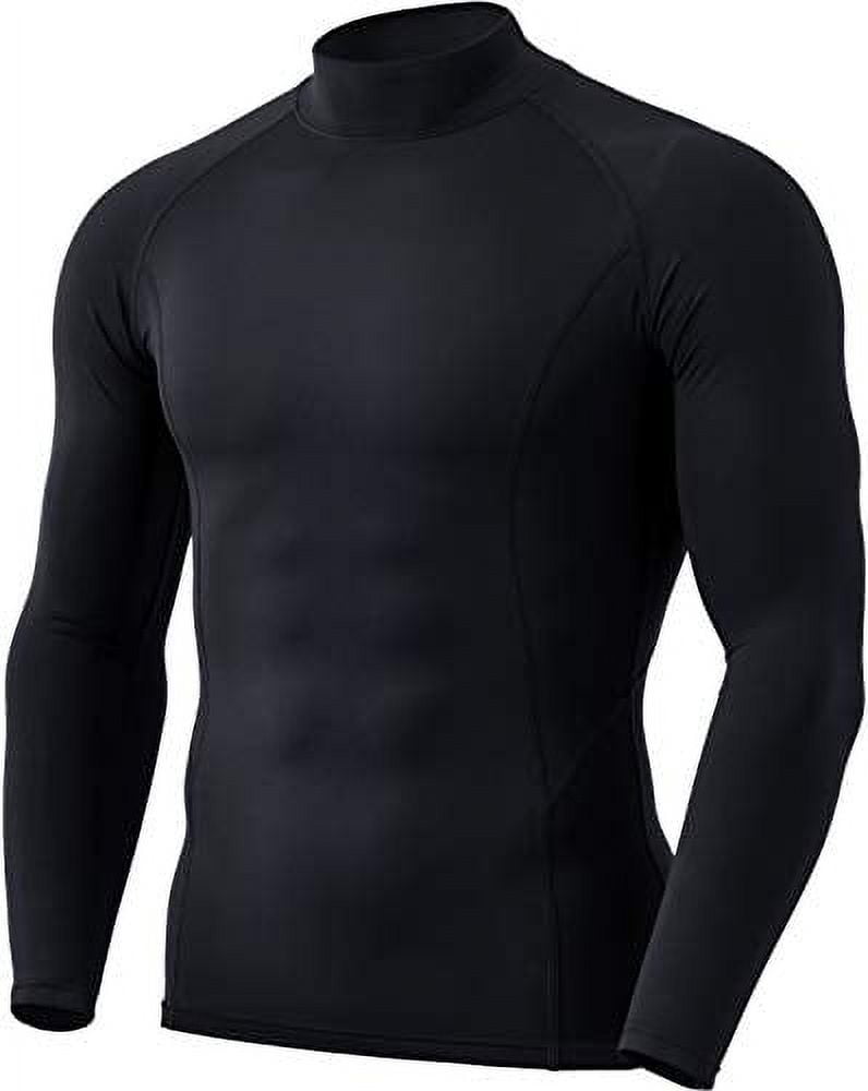 TSLA Men's Thermal Long Sleeve Compression Shirts, Mock/Turtleneck ...