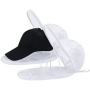 TSOMEI Hat Washer for Washing Machine, Hat Cleaner for Baseball Caps, Hat Rack /Organizer for Dishwasher, Foldable Washing Hat Cage Protector Holder Fit for Adult and Kid's Caps 2Pack White