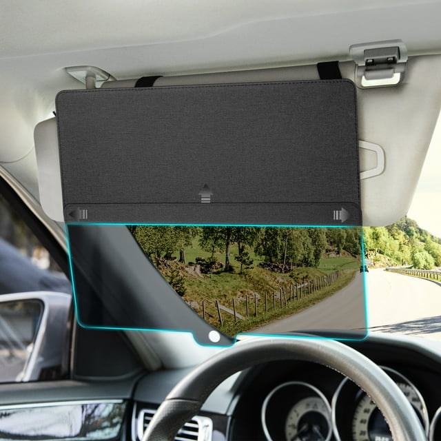 TSOMEI Sun Visor Extender for Car, Sun Blocker with PC Sunshade Lens