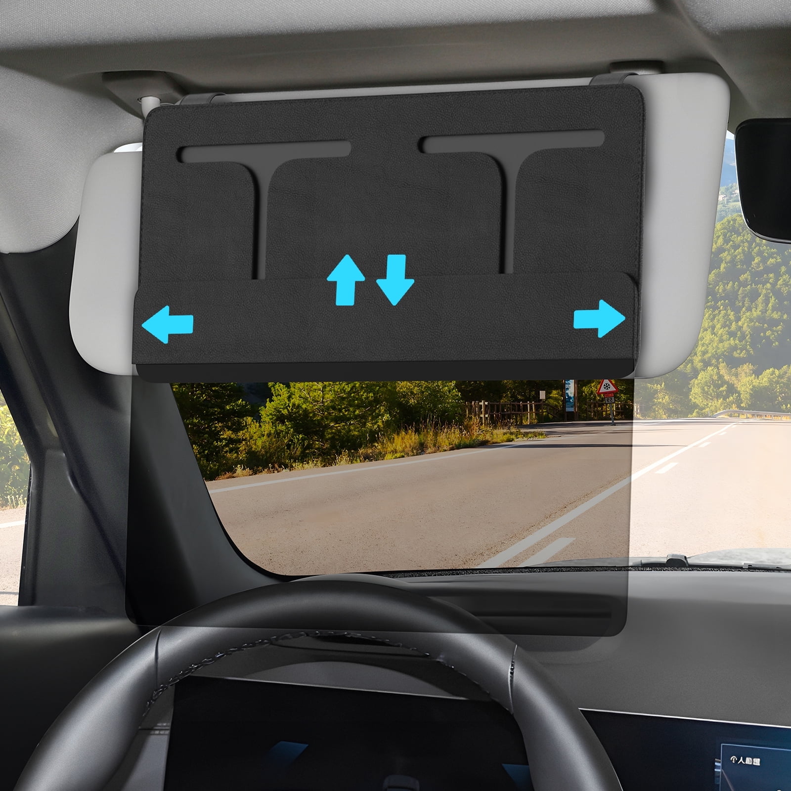 TSOMEI Sun Visor for Car Adjustable Extension Car Visor Sun Shade for ...