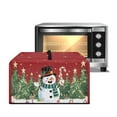 thumbnail image 1 of TSOVTHRID Air Fryer Toaster Oven Dust Cover, Winter Protective Countertop Microwave Oven Cover for Home Indoor Christmas Decor, Snowman Christmas Tree Cane Candy Print, 20.9"W x 15.7"D x 12.4"H, L, 1 of 7