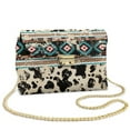 thumbnail image 1 of TSOVTHRID Aztec Tribal Cow Pattern Crossbody Bags for Women, Crossbody Purse, PU Leather Handbags Shoulder Bag, Minimalist Cell Phone Purse with Chain Strap, 1 of 7