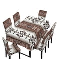 thumbnail image 1 of TSOVTHRID Aztec Tribal Geometric Print Tablecloth Stretch Dining Chair Slipcovers Removable Table Cloth Chair Dustproof Cover Furniture Protector Kitchen Decor, 7 Pcs, 1 of 6