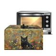 thumbnail image 1 of TSOVTHRID Black Cat Floral Painting Print Microwave Oven Dust Cover Dust-Proof Microwave Toaster Oven Cover Easy Clean Kitchen Machine Covers Case Protections Protector, 20.9"W x 15.7"D x 12.4"H, L, 1 of 7