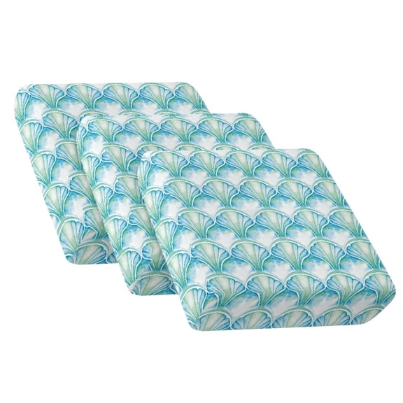 TSOVTHRID Blue Seashell Vintage Print Sofa Covers for Seat Cushions Non Slip Couch Cushion Slipcovers Luxury Soft Couches Furniture Protector for Chair Loveseat