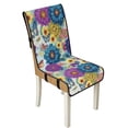 thumbnail image 1 of TSOVTHRID Boho Mandala Flower Butterfly Print Quilted Seat Cushion Covers for Kitchen Soft Washable Chair Seat Covers Protector Stretchy Anti-Slip Armless Chair Slipcovers, Set of 4, 1 of 7