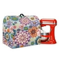 thumbnail image 1 of TSOVTHRID Boho Mandala Flower Print Kitchen Mixer Cover Reusable Stand Mixer Dust Cover Portable Waterproof Kitchen Appliance Cover with Top Handle and 2 Pockets for Extra Accessories,S, 1 of 7