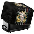 thumbnail image 1 of TSOVTHRID Bow Cow Sunflower American Flag Print Toaster Cover for 4 Slice Heat-resistant Kitchen Small Appliance Cloth Covers Washable Toaster Dust-proof Protector 4th of July Patriotic Decor, 1 of 8