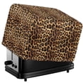 thumbnail image 1 of TSOVTHRID Brown Leopard Print 2 Slice Toaster Cover with Drawstring Easy to Use, Dust Protection Bread Maker Covers Toaster Oven Cloth Protector, 1 of 8