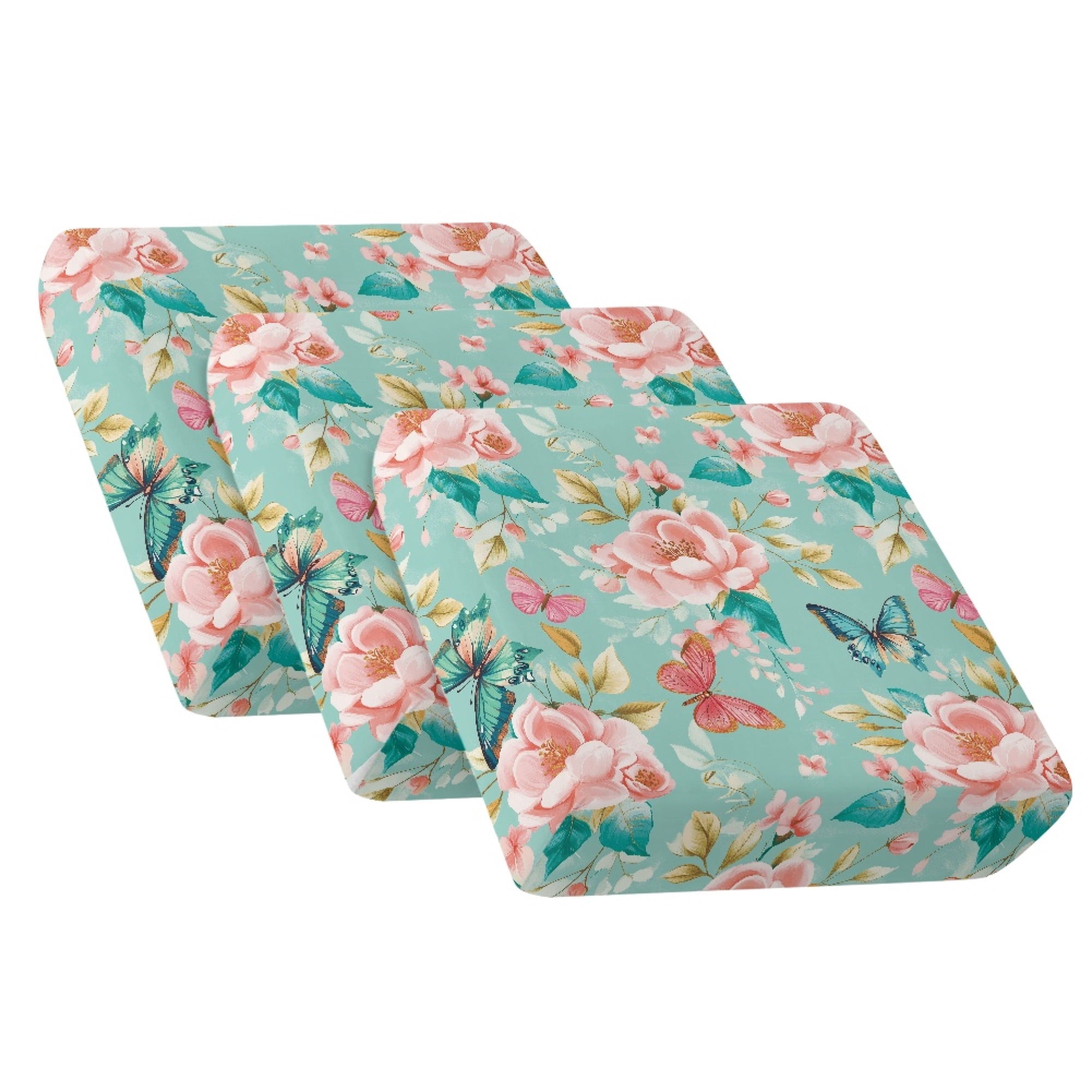 TSOVTHRID Butterfly Cherry Blossom Print Couch Cushion Covers, Washable Cushion Slipcover for Loveseat Sofa Seat Cushions Slipcovers Couches Furniture Protector for Pets Dogs