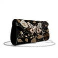 thumbnail image 1 of TSOVTHRID Butterfly Floral Leaf Print Clutch Purses for Women Ladies Evening Handbags Elegant Envelope Bag Gifts for Women with Detachable Chain Strap, Black, 1 of 7