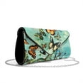 thumbnail image 1 of TSOVTHRID Butterfly Green Print Clutch Purses for Women Ladies Evening Handbags Elegant Envelope Bag Gifts for Women with Detachable Chain Strap, 1 of 7