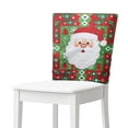 thumbnail image 1 of TSOVTHRID Cartoon Santa Claus Print Chair Back Cover Elastic Washable Dining Kitchen Chair Cover Stretchable Thick Chairs Slipcovers for Home Dining Room Banquet Party Christmas Decor, Set of 2, 1 of 7