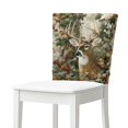 thumbnail image 1 of TSOVTHRID Chair Back Cover Deer Elk Forest Hunting Camo Print Chairs Slipcovers Removable Dining Chair Protector Slipcovers Covers for Home Kitchen Dining Room Decoration, Set of 2, 1 of 7