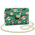 thumbnail image 1 of TSOVTHRID Christmas Cat Paw Green Print Crossbody Bags for Women, PU Leather Crossbody Handbags Purses, Waterproof Crossover Shoulder Bag with Chain Strap, 1 of 7