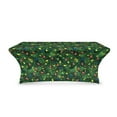 thumbnail image 1 of TSOVTHRID Christmas Light Pine Tree Print Polyester Table Cover, Stretch Wrinkle Resistant Tablecloth for Rectangular Tables, Tablecloth Protector for Banquet, Parties, Event Christmas Decor, 1 of 7