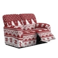 thumbnail image 1 of TSOVTHRID Christmas Tree Snowflake Print Loveseat Couch Covers 6-Piece Loveseat Recliner Covers with Elastic Bottom Stretch Polyester Furniture Protector for Love Seat Sofa Christmas Decor, 1 of 7
