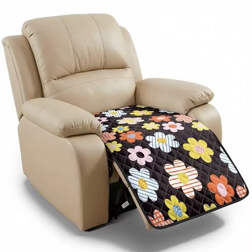 TSOVTHRID Colorful Cherry Blossom Pattern Recliner Covers, Soft Reclining Sofa Covers, Washable Lazy Boy Recliner Slipcovers, Soft Couch Protector for Pets, Dog, Cat