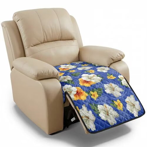 TSOVTHRID Colorful Hibiscus Pattern Recliner Chair Covers, Non Slip Lazy Boy Chair Covers for Reclining Chair Water Resistant Couch Cover Recliner Sofa Slipcovers for Living Room
